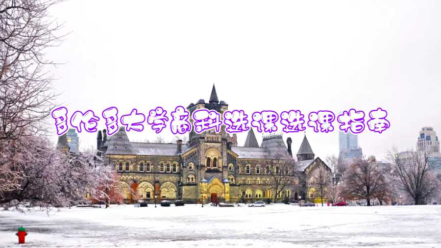 多倫多大學(xué)商科選課選課指南