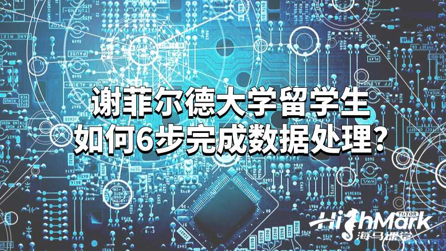 謝菲爾德大學(xué)留學(xué)生如何6步完成數(shù)據(jù)處理?