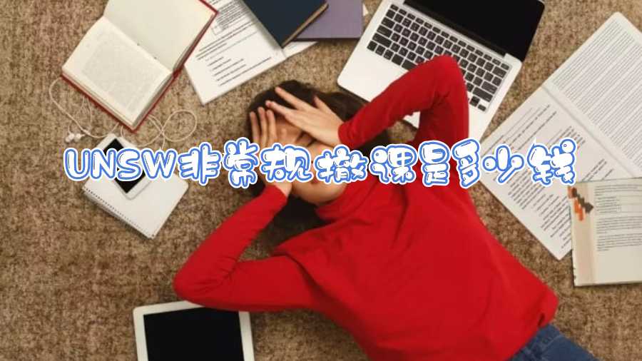 UNSW非常規(guī)撤課是多少錢