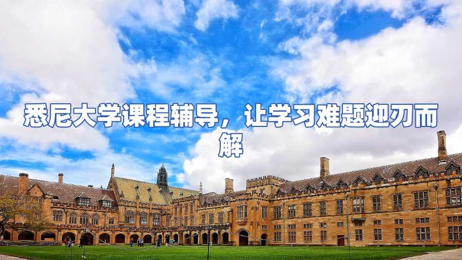 悉尼大學課程輔導