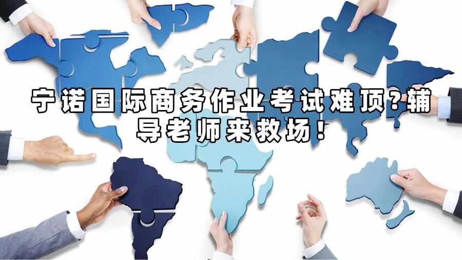 寧諾國際商務(wù)作業(yè)考試難頂?輔導(dǎo)老師來救場!